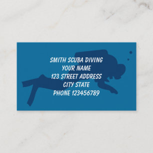 Scuba diving business cards