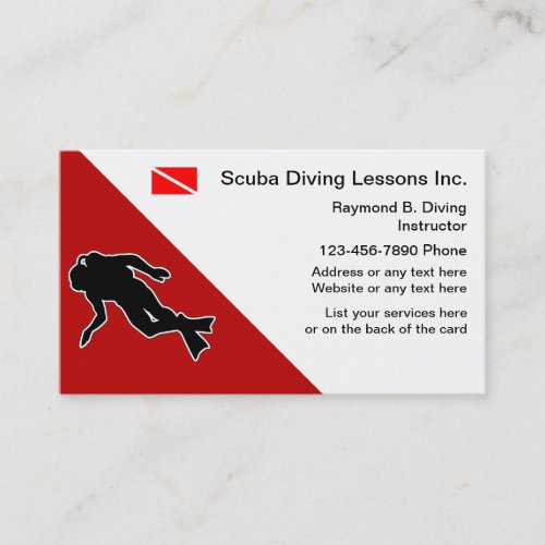 Scuba Diving Business Cards
