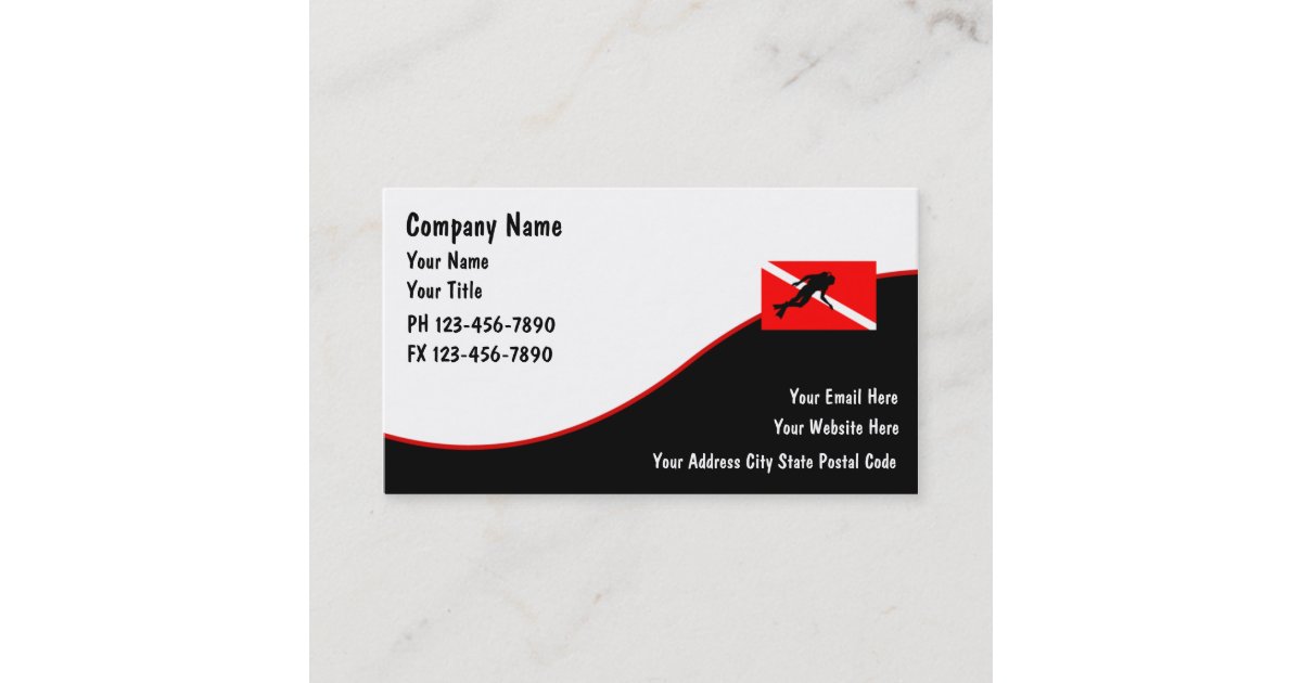 Scuba Diving Business Cards | Zazzle