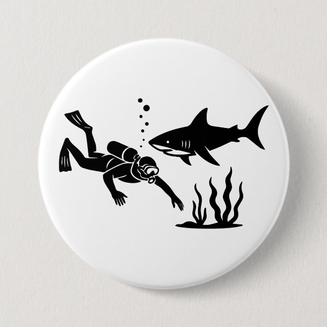 Scuba diving button (Front)