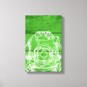 Scuba diving canvas print