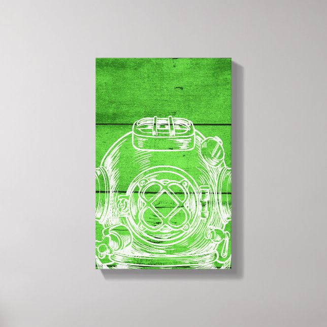 Scuba diving canvas print (Front)