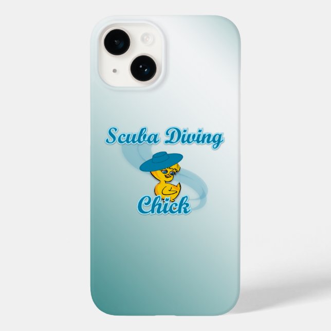 Scuba Diving Chick #3 Case-Mate iPhone Case (Back)
