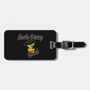 Scuba Diving Chick #4 Luggage Tag