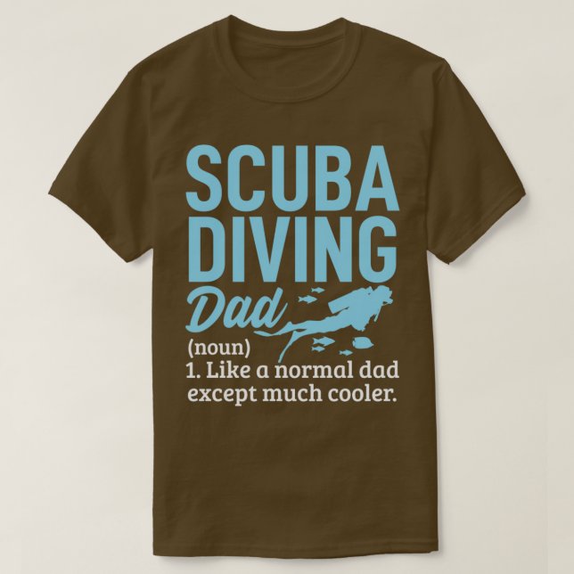 Scuba Diving Dad Definition Fathers Day Divers Fun T-Shirt (Design Front)