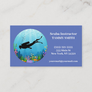 Scuba Diving Dive Business Card