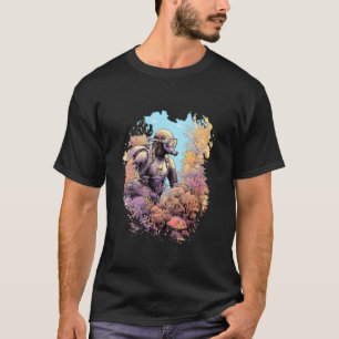 Scuba Diving Diver Coral Reefs Underwater Sea Ocea T-Shirt