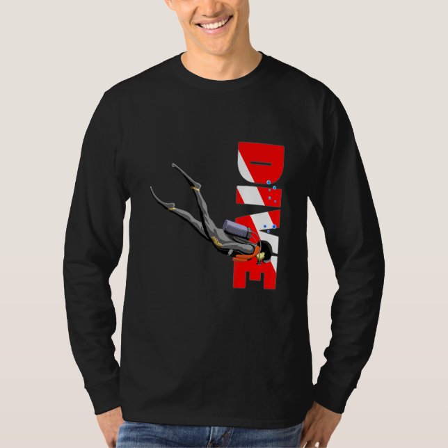 Scuba Diving Diver Down Flag 1 T-Shirt (Front)