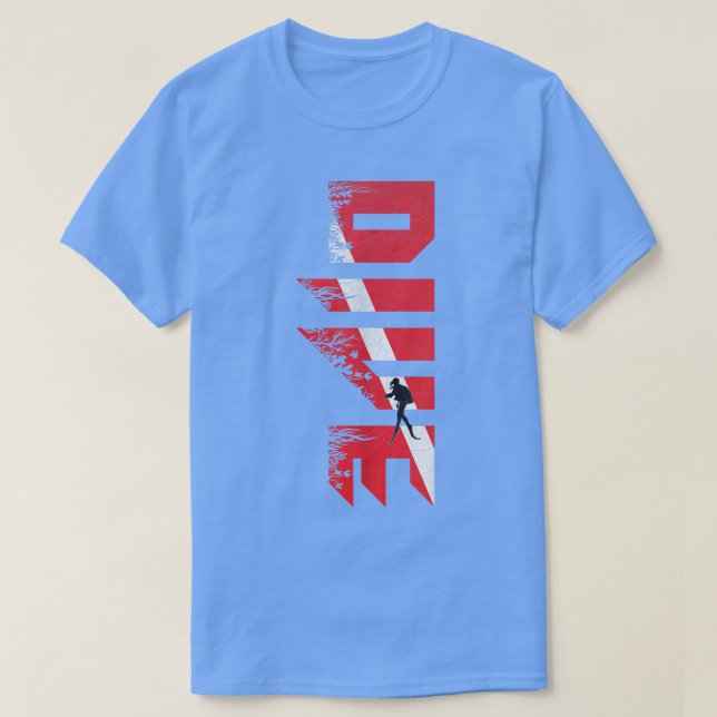 Scuba Diving Diver Down Flag  Scuba Diver  Scuba D T-Shirt (Design Front)