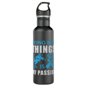 Scuba Diving Diver Funny Dive Slogan Stainless Steel Water Bottle