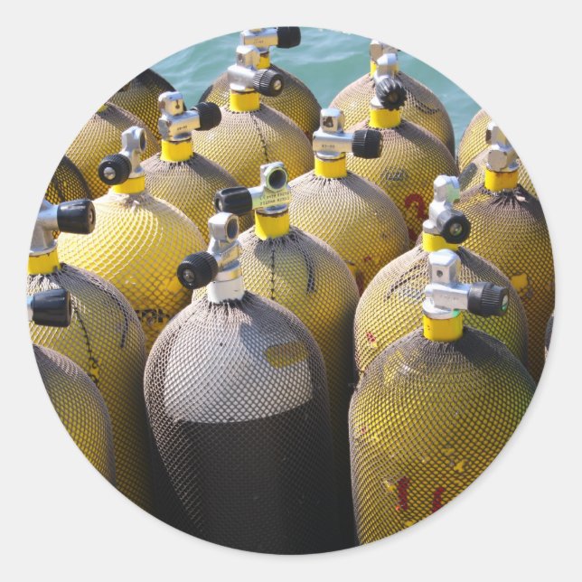 Scuba Diving Equipment Stickers (Front)