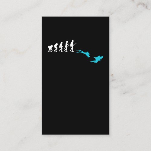 Scuba Diving Evolution Diver Business Card