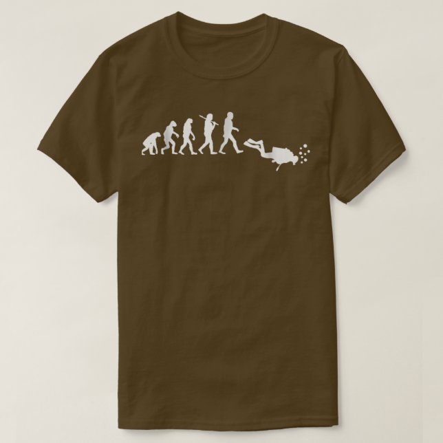 Scuba Diving Evolution Freedive Funny Dive Ocean T-Shirt (Design Front)