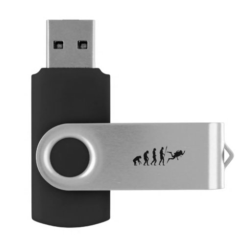 scuba diving evolution USB flash drive