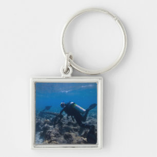 Scuba Diving Excavation Keychain