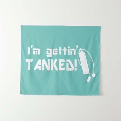 Scuba Diving Funny Quote Tapestry