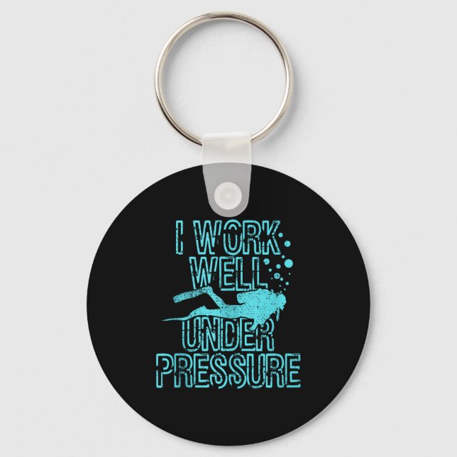 Scuba Diving - Funny Scuba Diver Gift Tank Top  Keychain (Front)