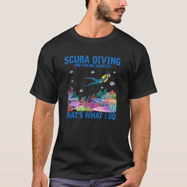 Scuba Diving Future Marine Biologist Ocean Science T-Shirt (Front)