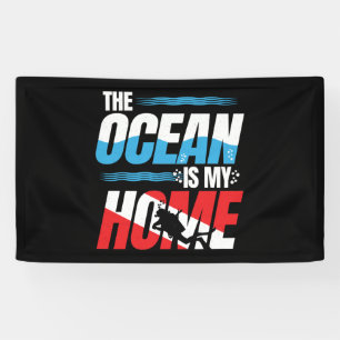 Scuba Diving Gifts - Diver Down Flag Scuba Diving Banner