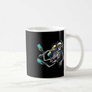 Scuba Diving Halloween Skeleton Scuba Diver  Coffee Mug