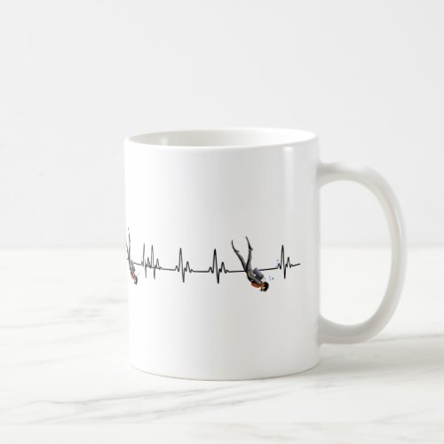 SCUBA Diving Heartbeat Coffee Mug