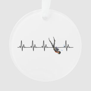 SCUBA Diving Heartbeat Ornament