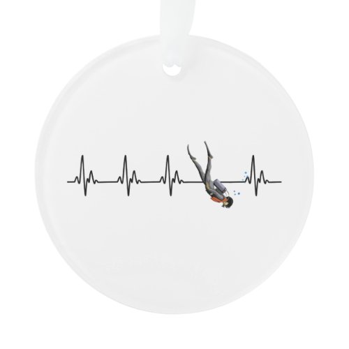 SCUBA Diving Heartbeat Ornament