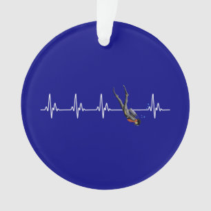 SCUBA Diving Heartbeat Ornament