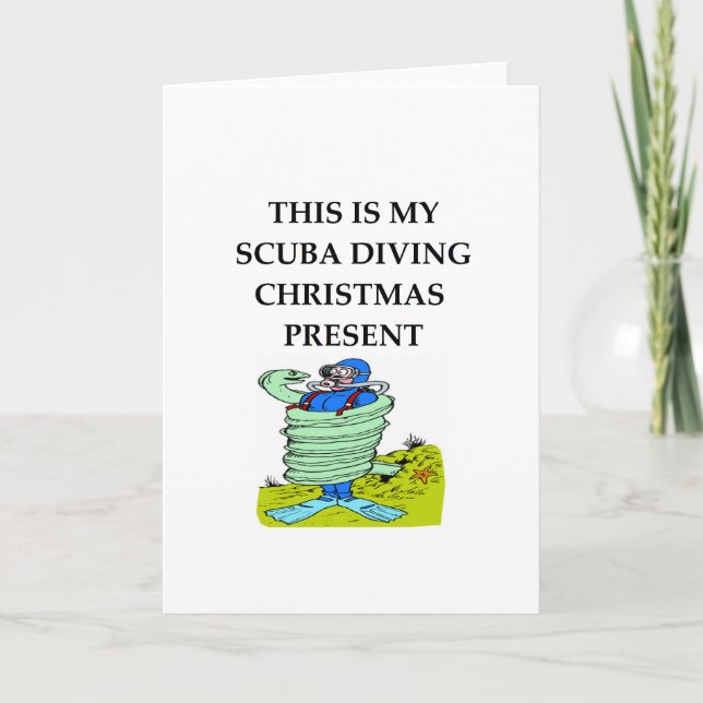 scuba diving holiday card (Front)
