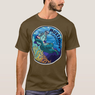 Scuba Diving In Mustique Caribbean T-Shirt