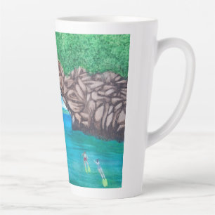 Scuba Diving In Paradise Latte Mug