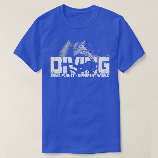 Scuba diving jellyfish diver T-Shirt (Design Front)