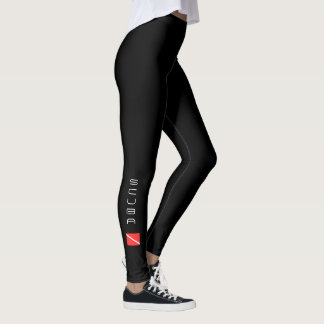 SCUBA DIVING LEGGINGS, CUSTOM  SCUBA DIVERS GIFT LEGGINGS