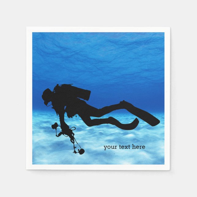 Scuba Diving Napkins (Front)