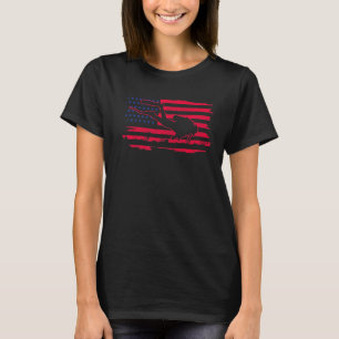 Scuba Diving Patriotic American Flag Vintage Scuba T-Shirt