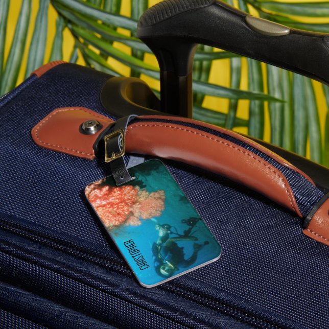Scuba Diving Personalized Luggage Tag (Front Insitu 1)