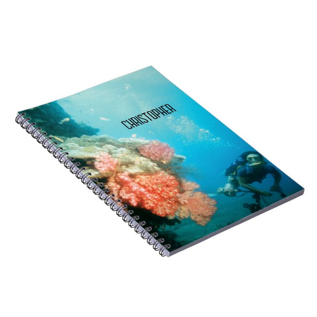 Scuba Diving Personalized Notebook (Right Side)