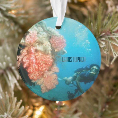 Scuba Diving Personalized Ornament