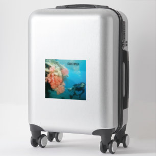 Scuba Diving Personalized Sticker