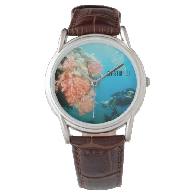 Scuba Diving Personalized Watch (Front)