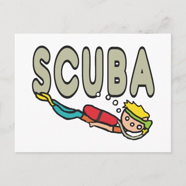 Scuba Diving Postcard (Front)