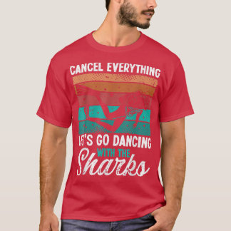 Scuba Diving Snorkeling Dancing with Sharks Scuba  T-Shirt