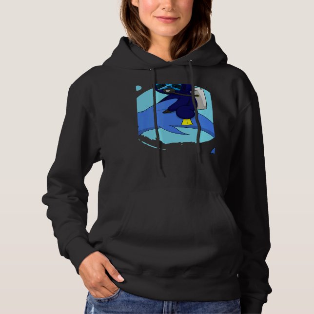 Scuba Diving Snorkeling Sloth Lazy Tired Dive Slee Hoodie (Front)