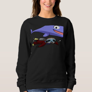 Scuba Diving Snorkeling Sloth Lazy Tired Dive Slee Sweatshirt