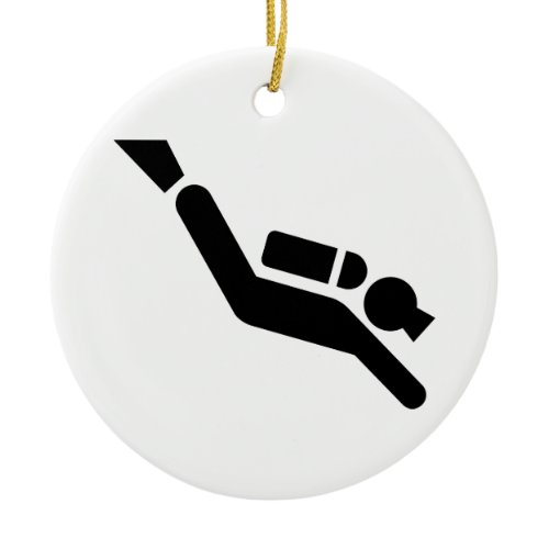 Scuba Diving Symbol Ornament