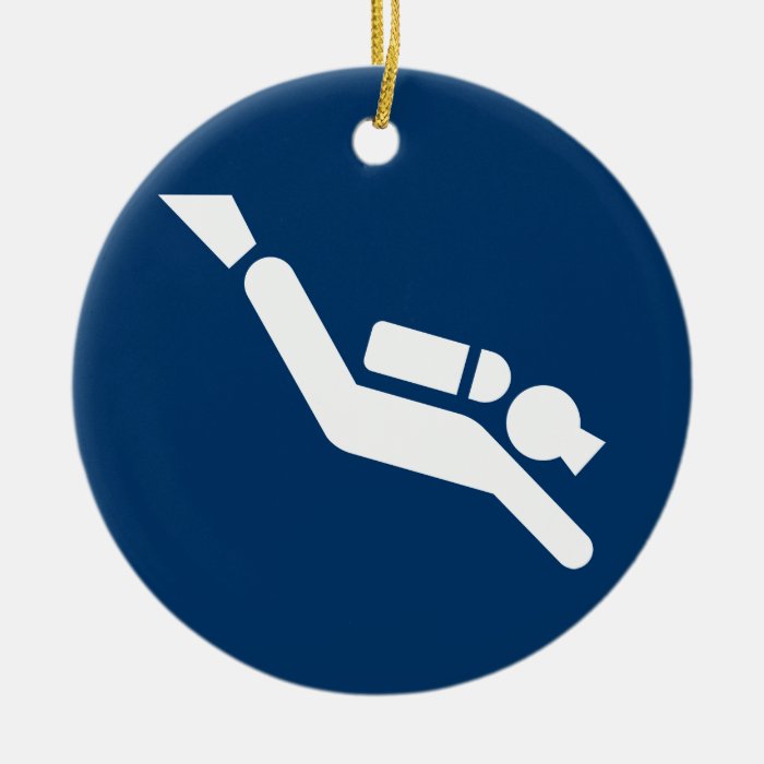 Scuba Diving Symbol Ornament