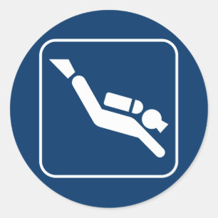 Scuba Diving Symbol Sticker