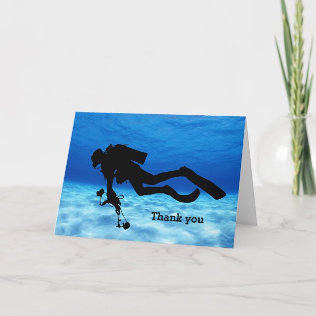 Scuba Diving Thank You Card (Front)