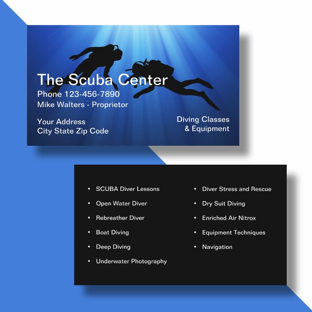 Scuba Diving Theme Business Card (Creator Uploaded)