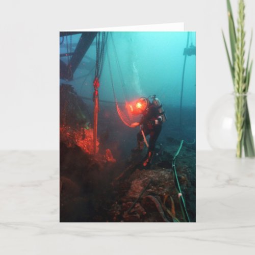 Scuba Diving Underwater Card